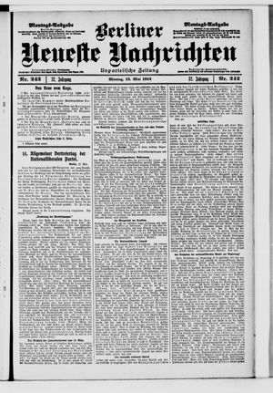 Berliner Neueste Nachrichten vom 13.05.1912