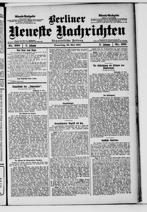 Berliner Neueste Nachrichten vom 23.05.1912