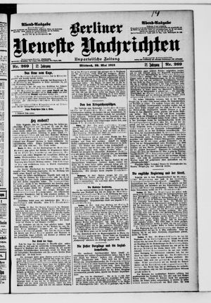 Berliner Neueste Nachrichten vom 29.05.1912