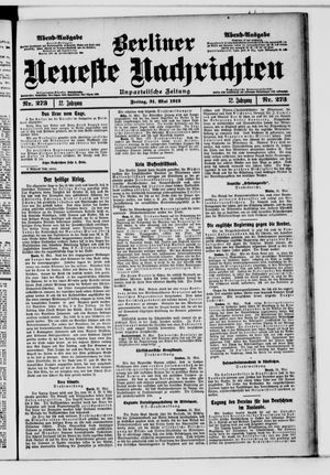 Berliner Neueste Nachrichten vom 31.05.1912