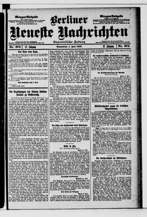 Berliner Neueste Nachrichten vom 01.06.1912