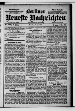 Berliner Neueste Nachrichten vom 01.06.1912