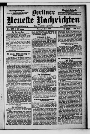 Berliner Neueste Nachrichten vom 03.06.1912
