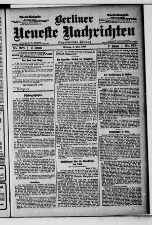 Berliner Neueste Nachrichten vom 03.06.1912
