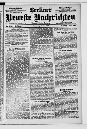 Berliner Neueste Nachrichten vom 06.06.1912