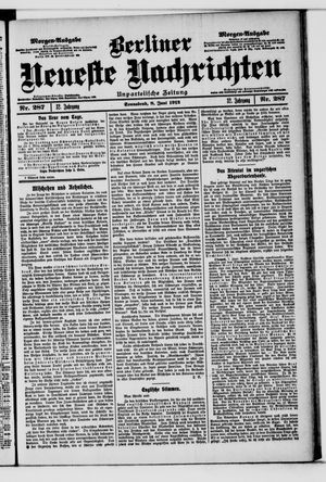 Berliner Neueste Nachrichten vom 08.06.1912