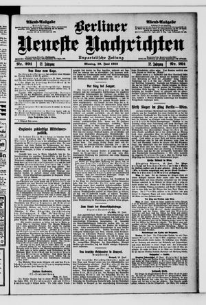 Berliner Neueste Nachrichten vom 10.06.1912