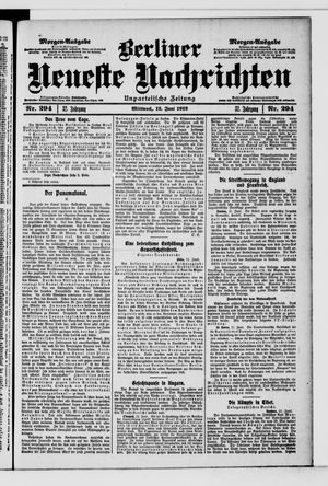 Berliner Neueste Nachrichten vom 12.06.1912