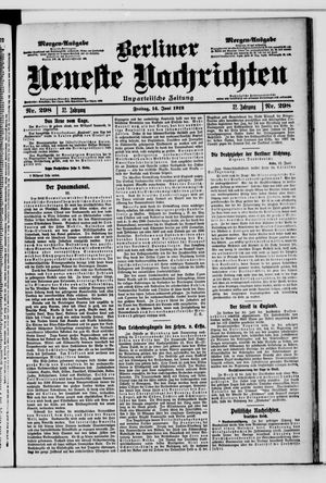 Berliner Neueste Nachrichten vom 14.06.1912