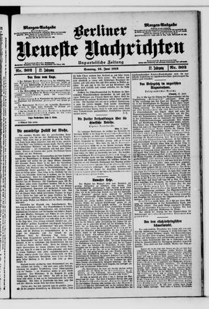 Berliner Neueste Nachrichten vom 16.06.1912