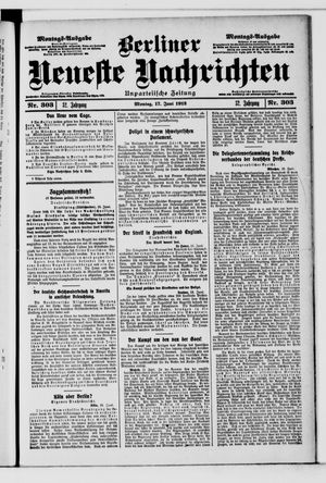 Berliner Neueste Nachrichten on Jun 17, 1912