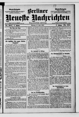Berliner Neueste Nachrichten on Jun 17, 1912