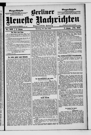 Berliner Neueste Nachrichten on Jun 18, 1912