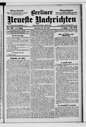 Berliner Neueste Nachrichten vom 22.06.1912