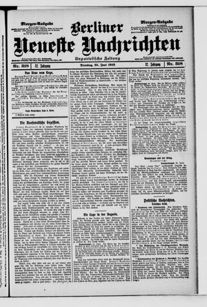 Berliner Neueste Nachrichten vom 25.06.1912