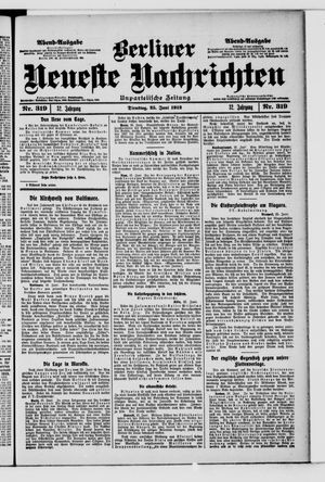 Berliner Neueste Nachrichten vom 25.06.1912