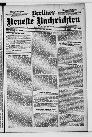 Berliner Neueste Nachrichten vom 27.06.1912