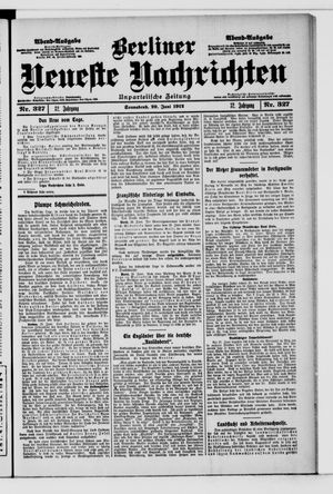 Berliner Neueste Nachrichten vom 29.06.1912
