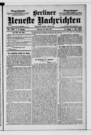 Berliner Neueste Nachrichten vom 30.06.1912