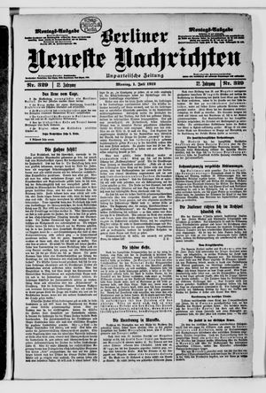 Berliner Neueste Nachrichten on Jul 1, 1912