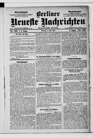 Berliner Neueste Nachrichten vom 01.07.1912