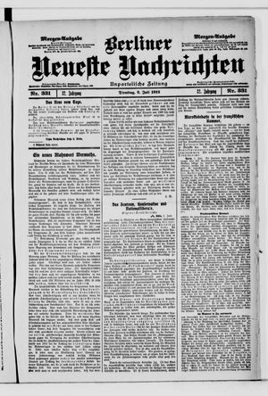 Berliner Neueste Nachrichten vom 02.07.1912