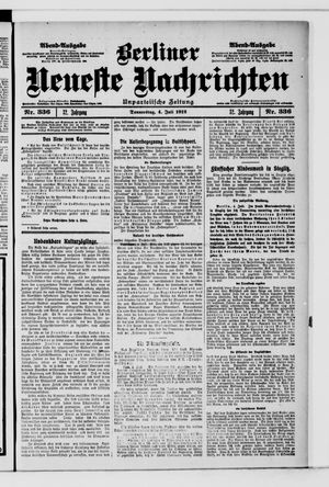 Berliner Neueste Nachrichten vom 04.07.1912
