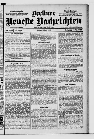 Berliner Neueste Nachrichten vom 08.07.1912