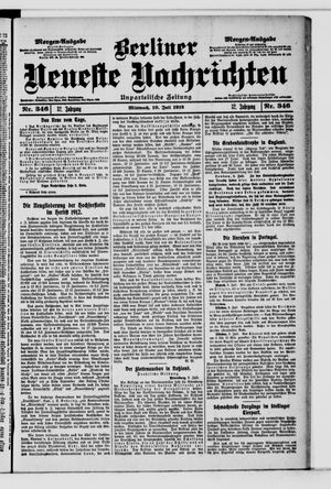 Berliner Neueste Nachrichten vom 10.07.1912