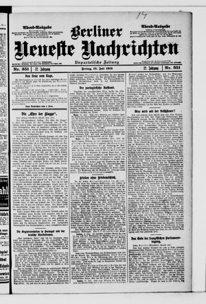 Berliner Neueste Nachrichten vom 12.07.1912