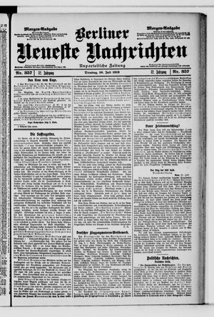 Berliner Neueste Nachrichten vom 16.07.1912