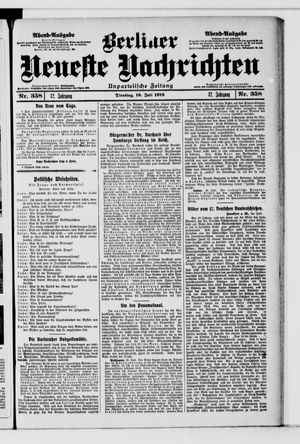 Berliner Neueste Nachrichten vom 16.07.1912