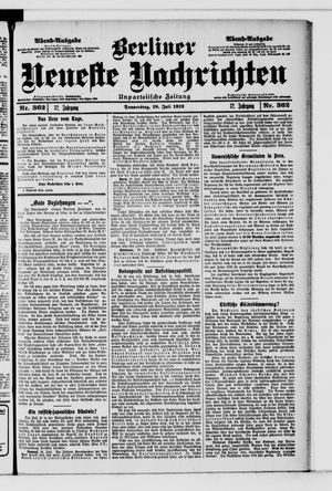 Berliner Neueste Nachrichten vom 18.07.1912