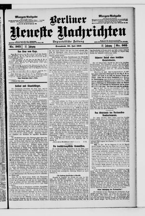 Berliner Neueste Nachrichten on Jul 20, 1912