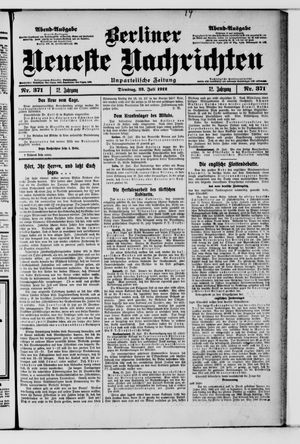 Berliner Neueste Nachrichten on Jul 23, 1912