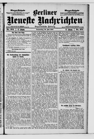 Berliner Neueste Nachrichten vom 25.07.1912