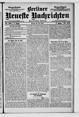Berliner Neueste Nachrichten vom 26.07.1912