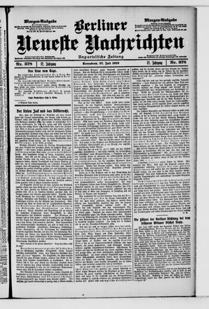 Berliner Neueste Nachrichten vom 27.07.1912