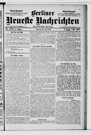 Berliner Neueste Nachrichten vom 29.07.1912