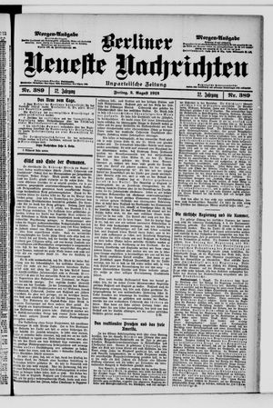 Berliner Neueste Nachrichten vom 02.08.1912