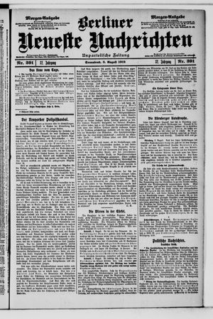 Berliner Neueste Nachrichten vom 03.08.1912
