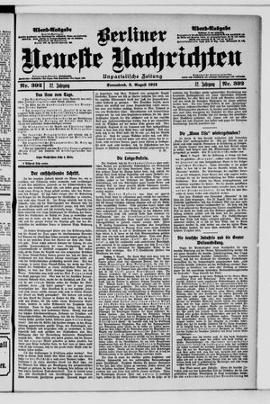 Berliner Neueste Nachrichten vom 03.08.1912