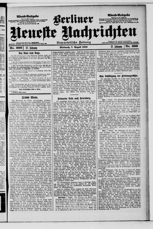 Berliner Neueste Nachrichten vom 07.08.1912