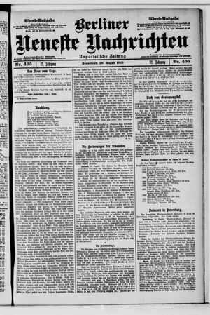 Berliner Neueste Nachrichten vom 10.08.1912