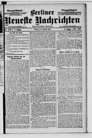 Berliner Neueste Nachrichten vom 12.08.1912