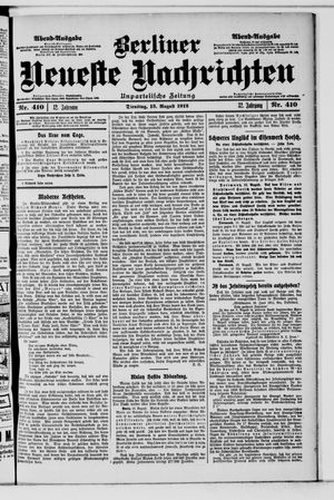 Berliner Neueste Nachrichten vom 13.08.1912