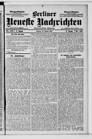 Berliner Neueste Nachrichten vom 16.08.1912