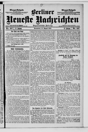 Berliner Neueste Nachrichten on Aug 17, 1912
