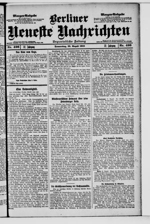 Berliner Neueste Nachrichten vom 22.08.1912