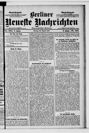 Berliner Neueste Nachrichten vom 26.08.1912